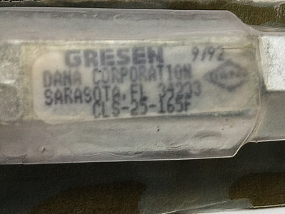 New Gresen Parker CLS-25-165F Inline Hydraulic Check Valve 1/4" NPT, 65psi Spring