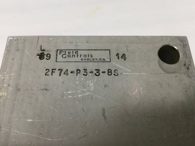 Used Comatrol 2F74-P3-3-8S Cartridge Valve Pressure Compensated Fluid Control 3/8"NPT