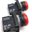 Used Lot of 2 Moeller M22-LED Indicator Lights, 22mm, 12-30VAC, 5-14mA, Red