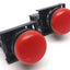 Used Lot of 2 Moeller M22-LED Indicator Lights, 22mm, 12-30VAC, 5-14mA, Red