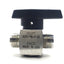 Used Parker 8Z-PR6-VT-SS Rotary Plug Valve, 1/4 Turn, 1/2" A-LOK, 3000PSI, SS
