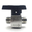 Used Parker 8Z-PR6-VT-SS Rotary Plug Valve, 1/4 Turn, 1/2" A-LOK, 3000PSI, SS