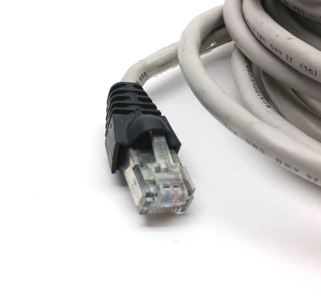 Used Cognex 300-0341-15 Ethernet Cable, 15-Pin Male D-Sub to RJ-45, 15' Long