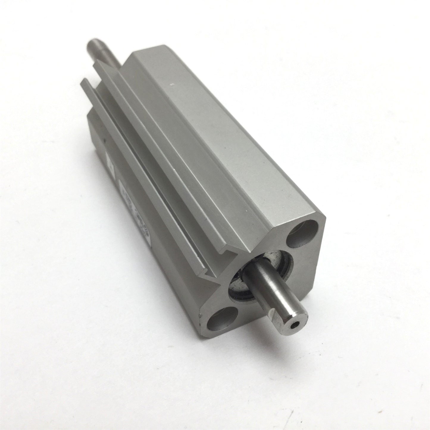 Used SMC NCDQ2WB12-35-D Double Rod Cylinder, Bore: 12mm, Stroke: 35mm, M5x0.8 10-32