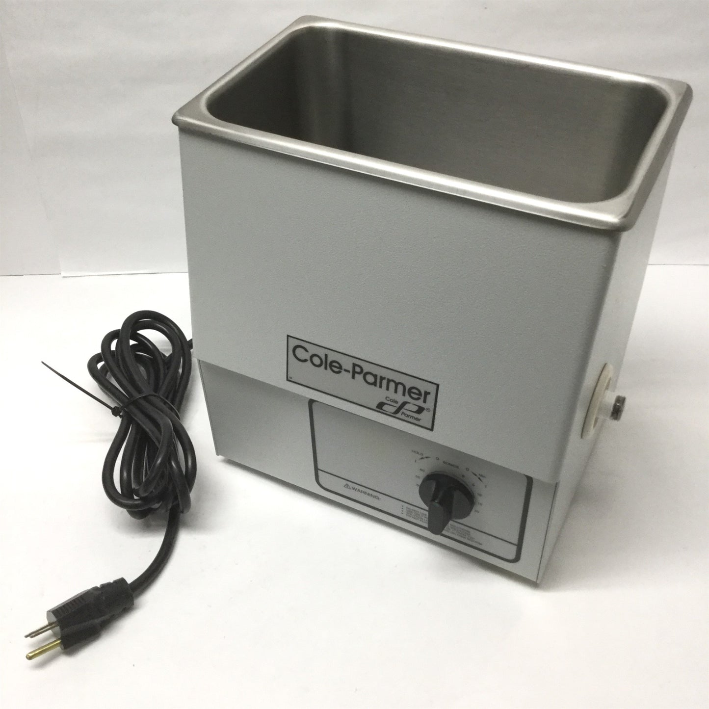 Used Cole Parmer 08895-18 Ultrasonic Cleaner, Stainless Steel, 1 Gal, 60 Min, 220VAC