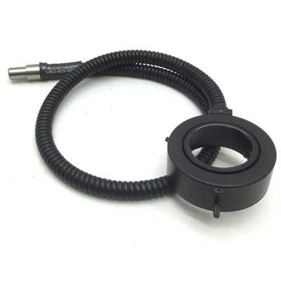 Used Dolan Jenner A3739M Fiber Optic Microscope Ring Light 60mm ID, 15mm In, 36" Long