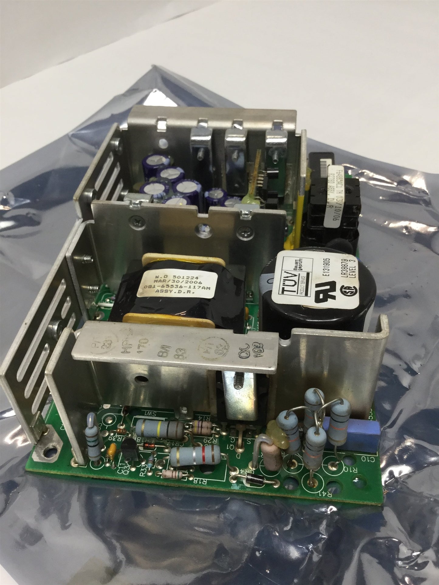 Used Bel MAP140-3000P Power Supply, Triple Output, 100-240VAC In, +5.1/+12/-12VDC Out