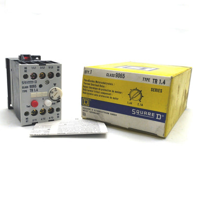 New Square D 9065 TR1.4 Overload Relay, 1.4-2.1A, 3-Pole, NO/NC, 600VAC/300VDC
