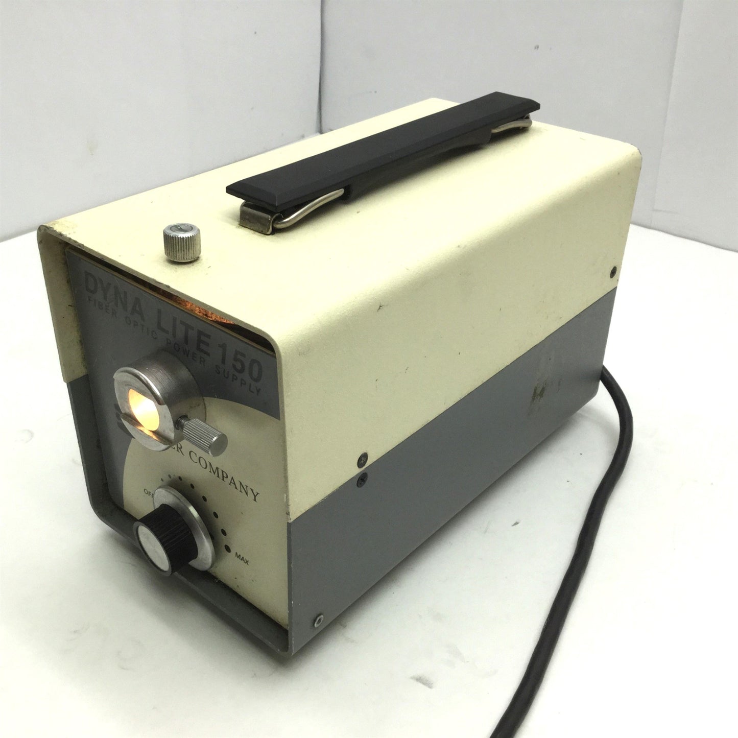 Used Fryer Company DL-150 Dyna-Lite Fiber Optic Light Source 115VAC EKE Loose Dial