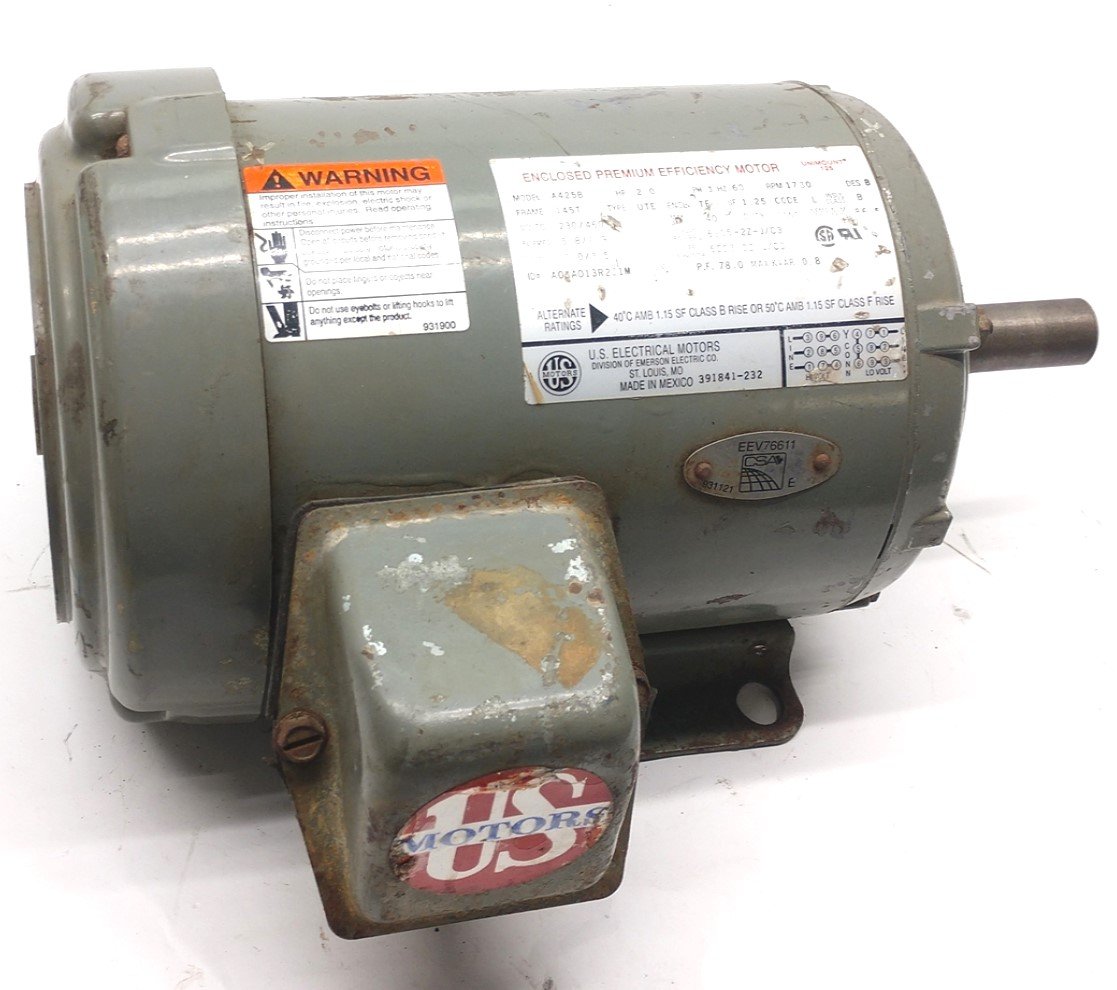 US Electrical Motors A425B Enclosed Premium Efficiency Motor FR145T 2