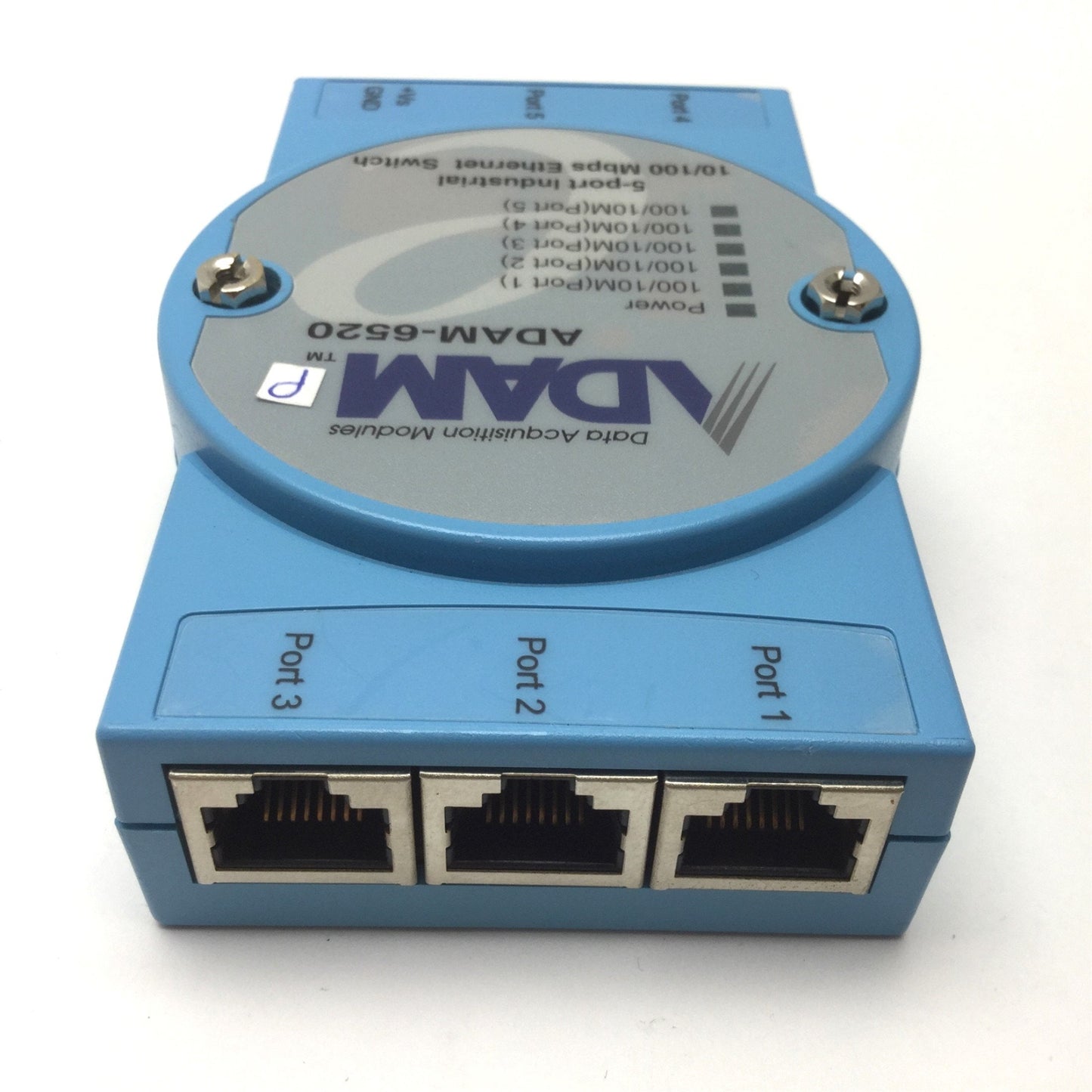 Used Advantech ADAM-6520 5-Port Industrial Ethernet Switch 10/100Mbps RJ-45, 10-30VDC