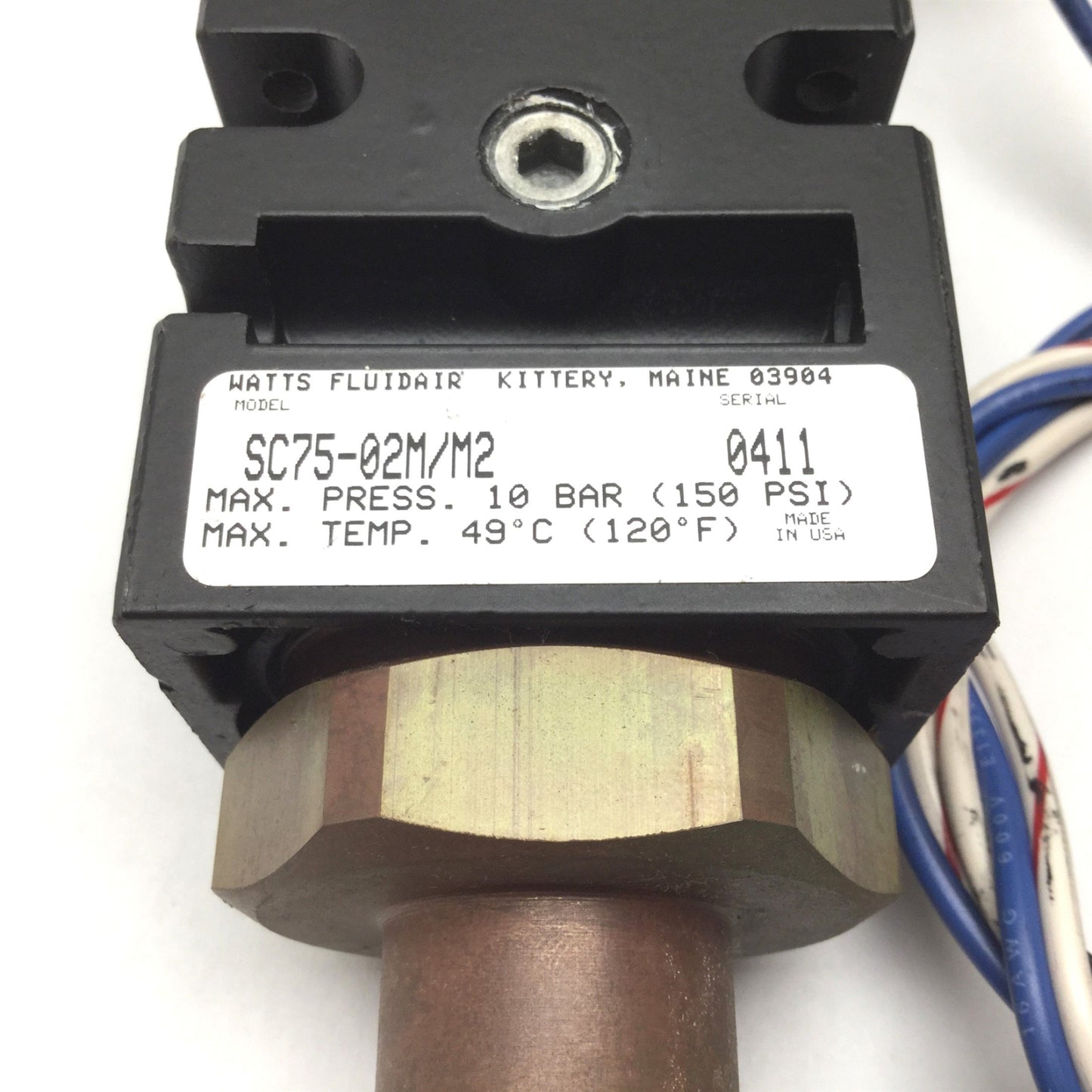 Used Parker Watts Fluidair SC75-02M/M2 Soft Start/Quick Dump, 24VDC/48VAC, 1/4" Ports