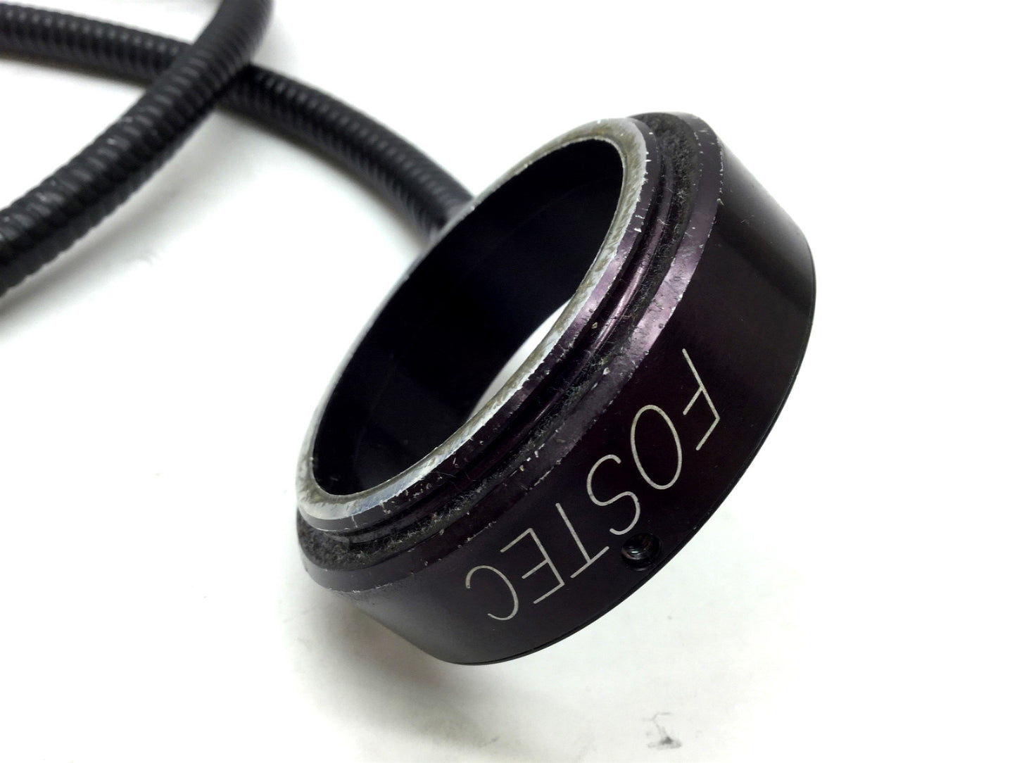 Used Fostec Fiber Optic Light Ring, ID: 50mm Ring, 16mm Input, 33" Length, 8mm Bundle