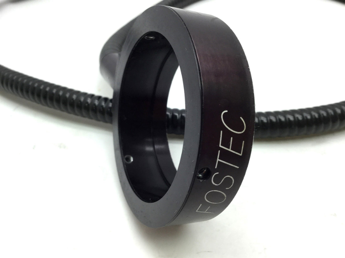 Used Fostec Fiber Optic Light Ring, ID: 50mm Ring, 16mm Input, 33" Length, 8mm Bundle