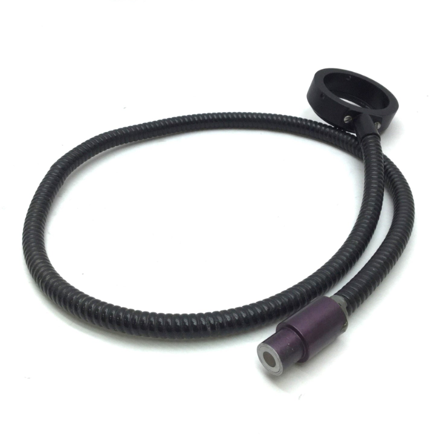 Used Fostec Fiber Optic Light Ring, ID: 50mm Ring, 16mm Input, 33" Length Cracked PVC