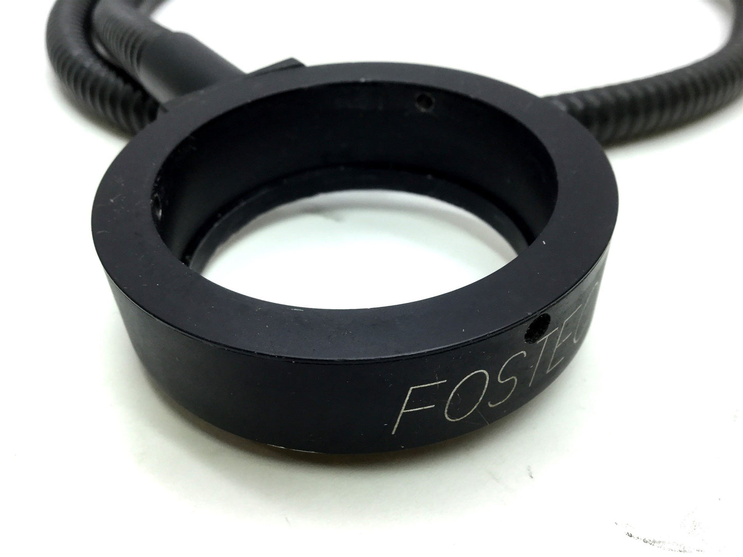 Used Fostec Fiber Optic Light Ring, ID: 50mm Ring, 16mm Input, 33" Length Cracked PVC