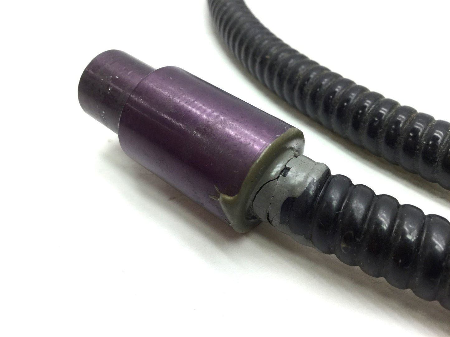 Used Fostec Fiber Optic Light Ring, ID: 50mm Ring, 16mm Input, 33" Length Cracked PVC