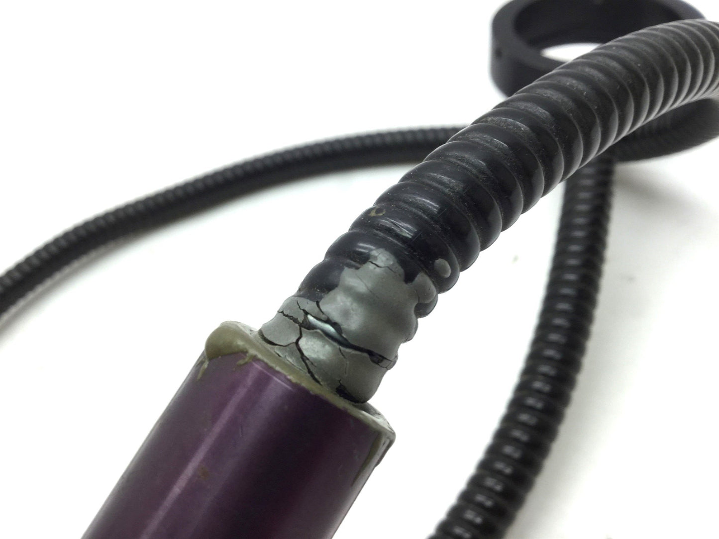 Used Fostec Fiber Optic Light Ring, ID: 50mm Ring, 16mm Input, 33" Length Cracked PVC