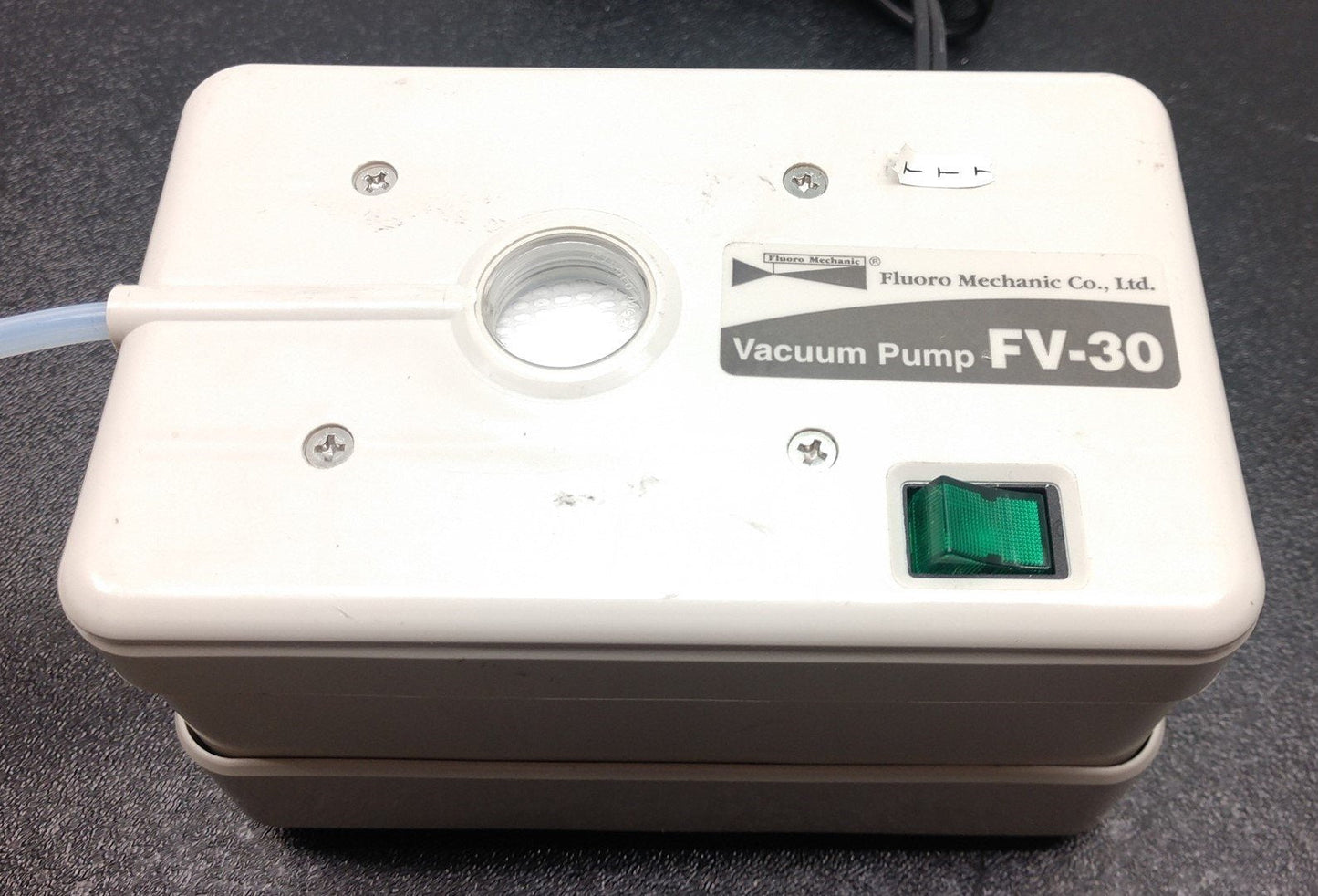 Used Fluoro Mechanic FV-30-110 Vacuum Pump, 110-120VAC, 5W, Flow Rate: 2.51/min