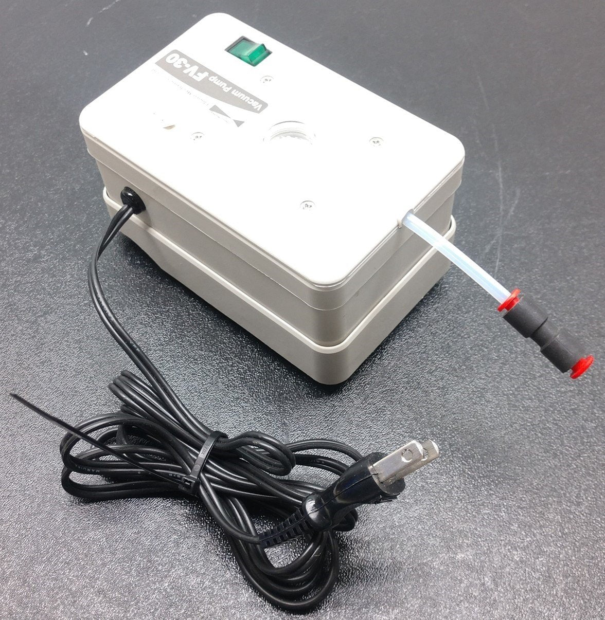 Used Fluoro Mechanic FV-30-110 Vacuum Pump, 110-120VAC, 5W, Flow Rate: 2.51/min