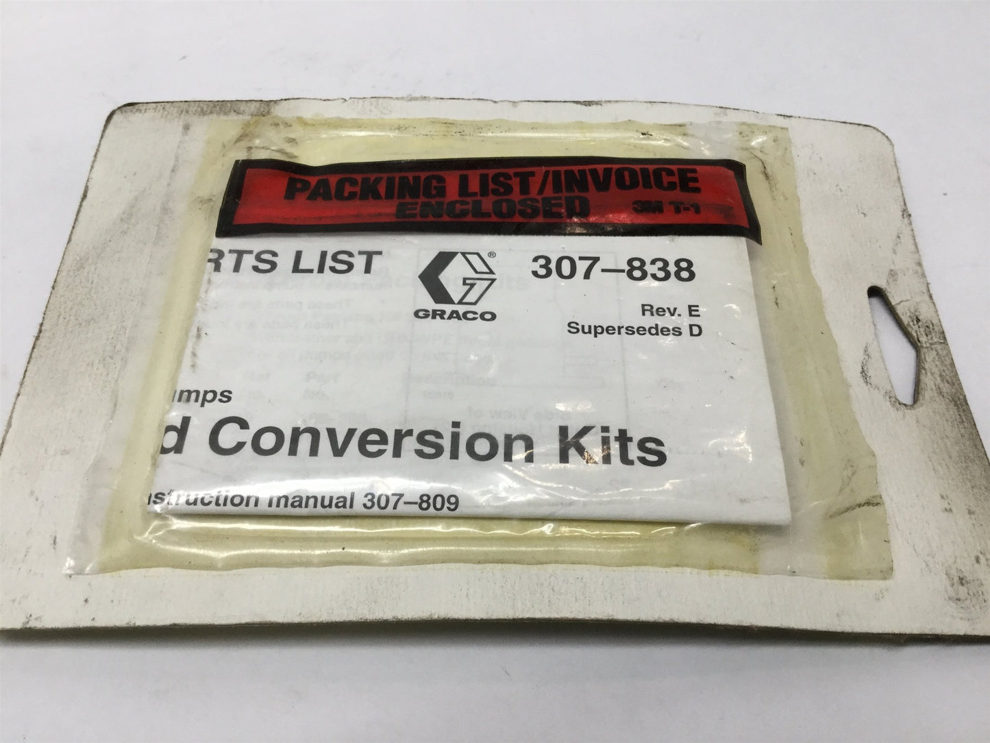 New Graco 220-586 HIGH-FLO Pump Throat Packing Repair Kit Leather/UHMW Polyethylene