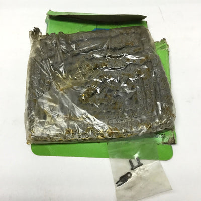 New – Open box Tsubaki RS 25 Roller Chain Single-Strand, 0.64kN Load, 10 Feet Length, 480 Links