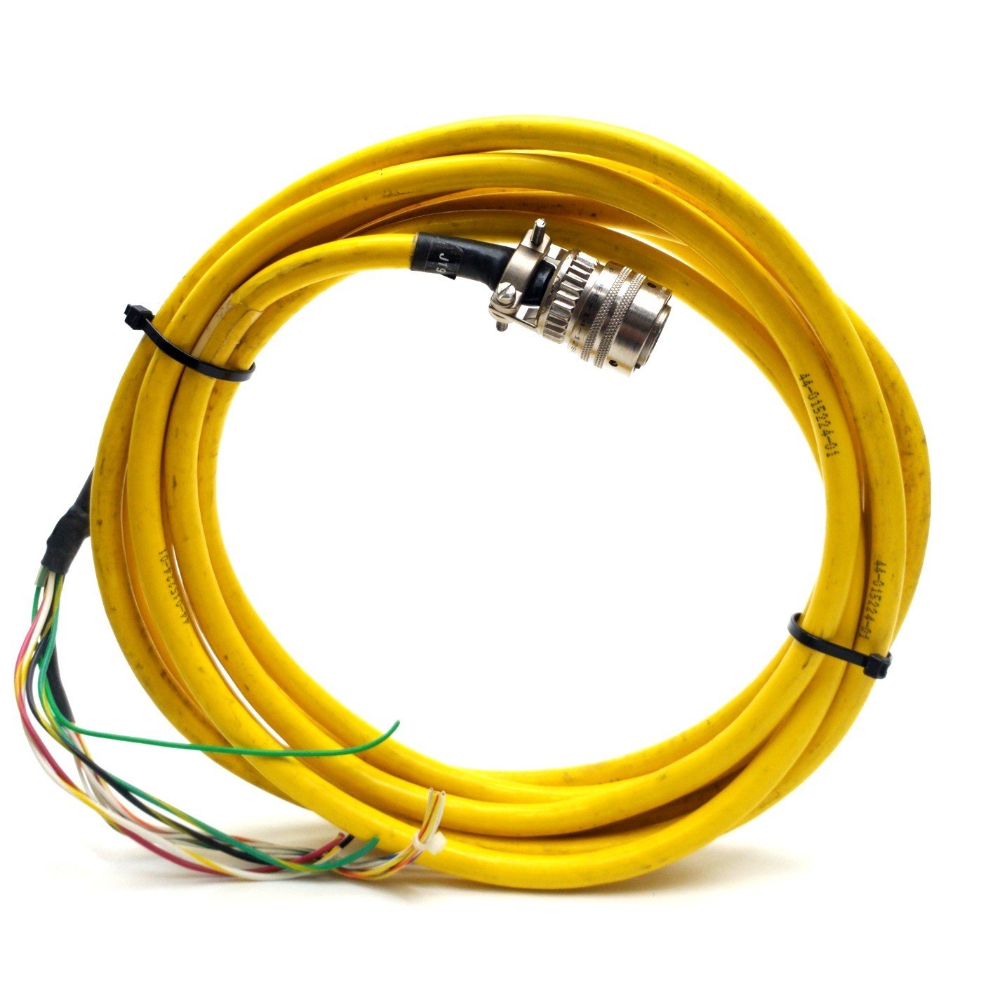Used Parker 71-015017-25 Motor Power & Hall Effect Cable, MS Round 12-Pin, 15' Long