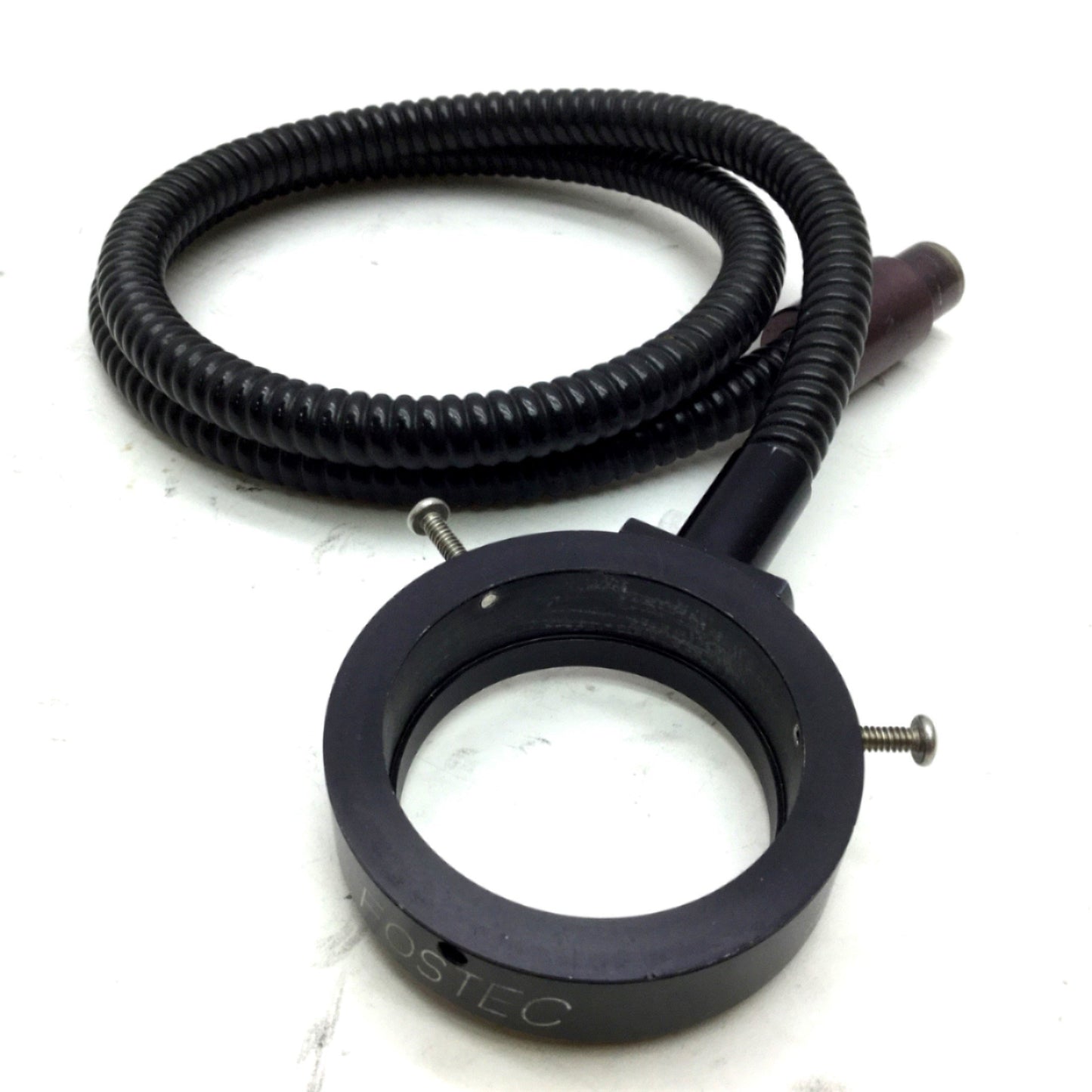 Used Fostec Fiber Optic Light Ring, 8mm Bundle, ID: 50mm Ring, 16mm Input, 33" Length