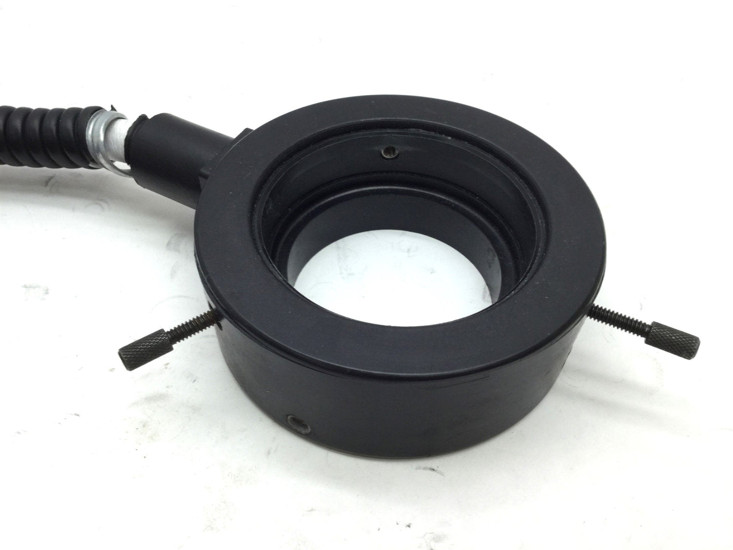 Used Dolan Jenner A3739M Fiber Optic Ring Light Input 15mm Ring 60mm, Damaged Cable