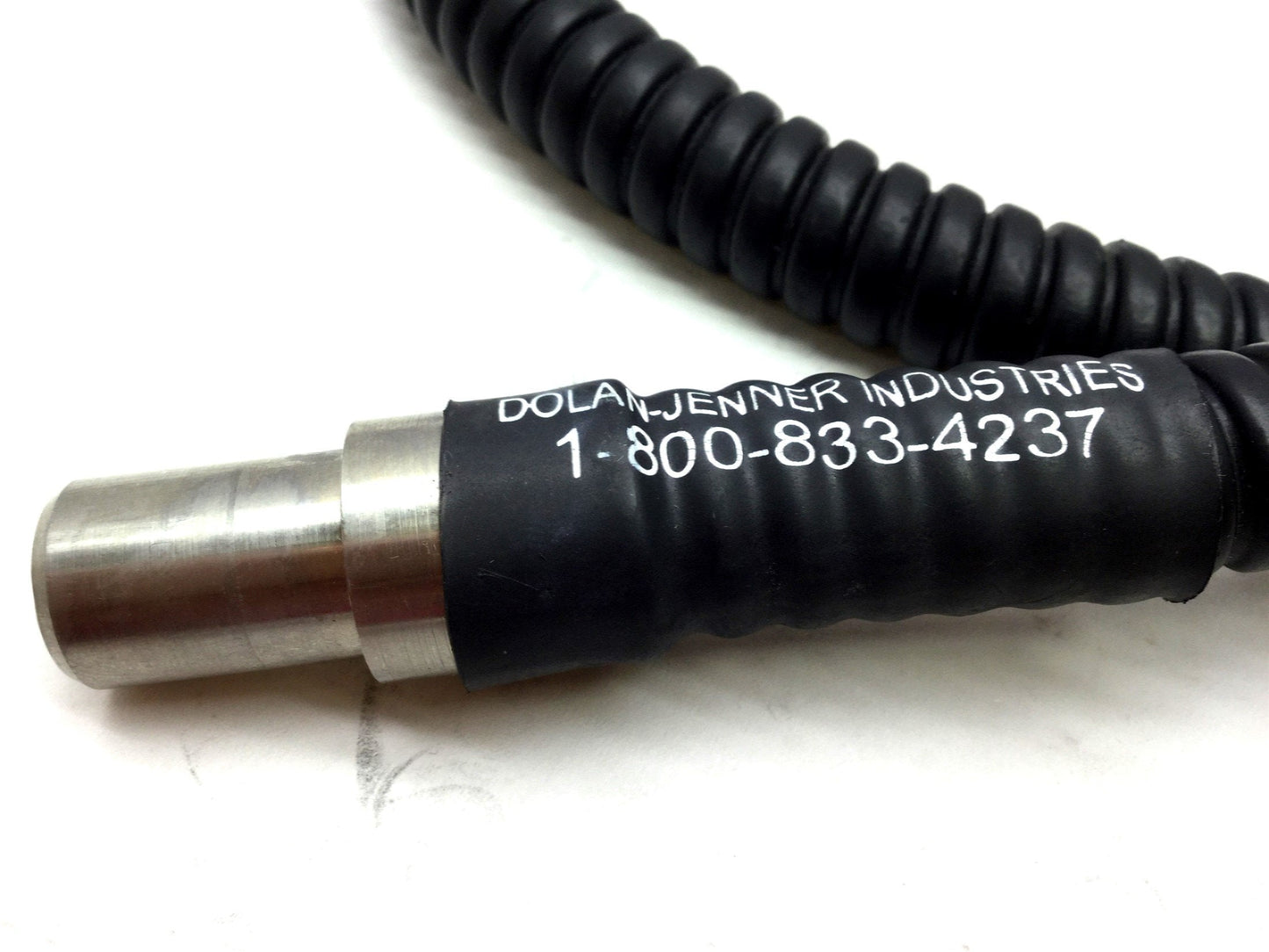 Used Dolan Jenner A3739M Fiber Optic Ring Light Input 15mm Ring 60mm, Damaged Cable