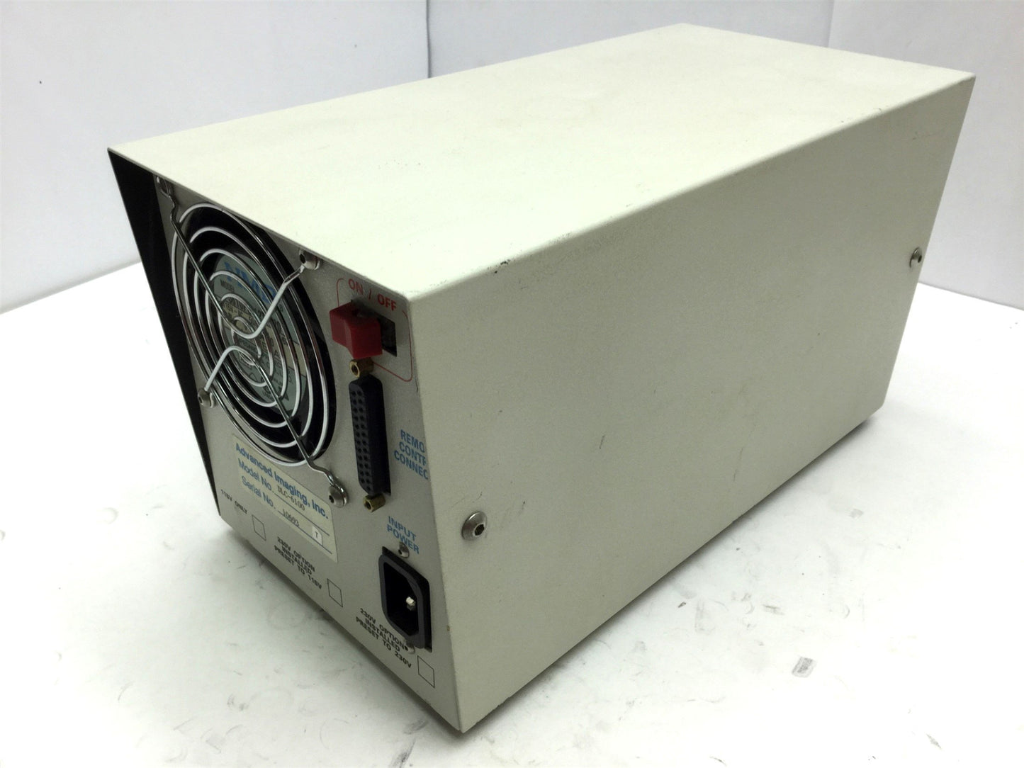 Used Advanced Imaging DLC-6100 Fiber Optic Light Source Current LCD, 8mm Out, 115VAC