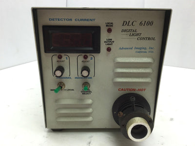 Used Advanced Imaging DLC-6100 Fiber Optic Light Source Current LCD, 115VAC, 18mm Out