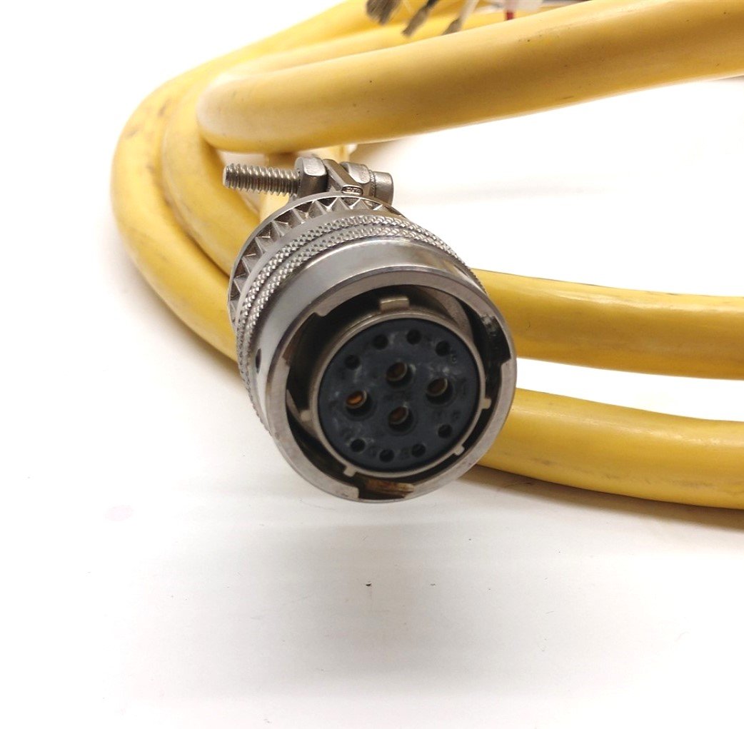 Used Parker 71-017677-10 Rev-C Cable, 12-Pin Connection to Flying Leads, 8' Long