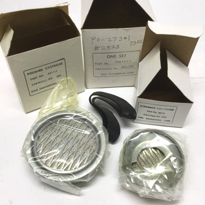 New King A22-11-1-1 Air Filter Cartridge Set, 2.0 Micron, Type 300 Scrubber/Polisher