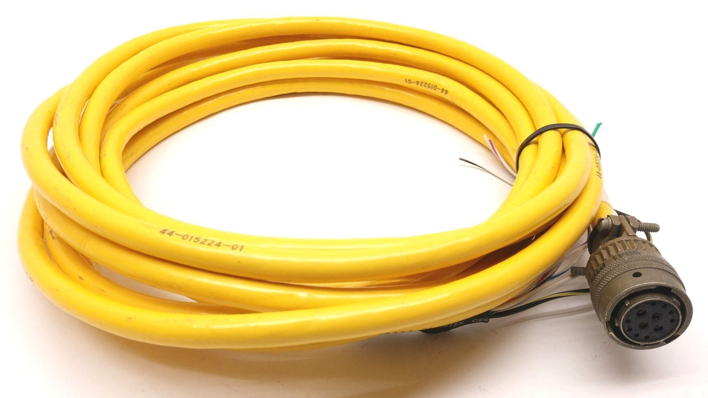 Used Parker 71-015017-25 Motor Power & Hall Effect Cable, MS Round 12-Pin, 18' Long