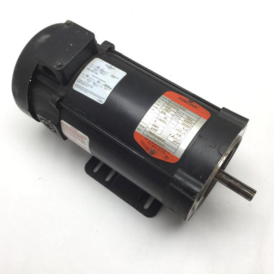 Used Fincor 9207509TFB DC Motor, Frame: 56C, Power: 3/4HP, Shaft: 5/8", 90VDC