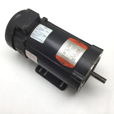 Used Fincor 9207509TFB DC Motor, Frame: 56C, Power: 3/4HP, Shaft: 5/8", 90VDC