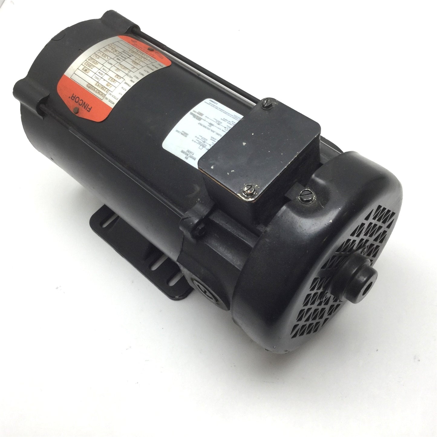 Used Fincor 9207509TFB DC Motor, Frame: 56C, Power: 3/4HP, Shaft: 5/8", 90VDC
