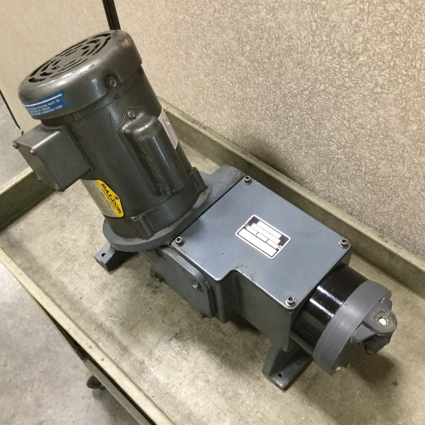 Used Precision Control Products H5721-141 Metering Pump, With Baldor KL3404 Motor
