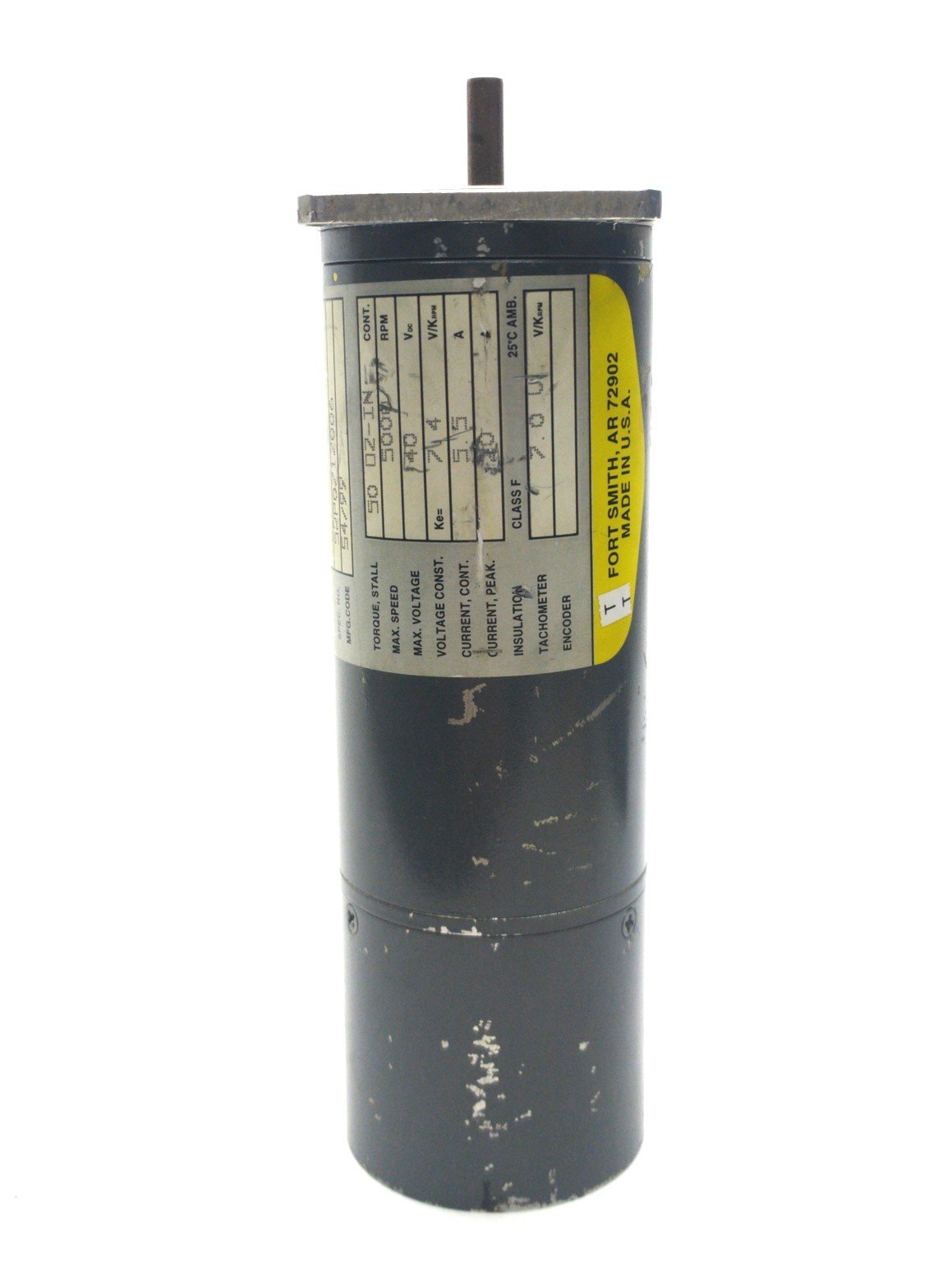 Used Baldor MT-2250-BCYCN DC Servomotor, NEMA 23, 50oz/in, 5000RPM, 40VDC, w/ Cable