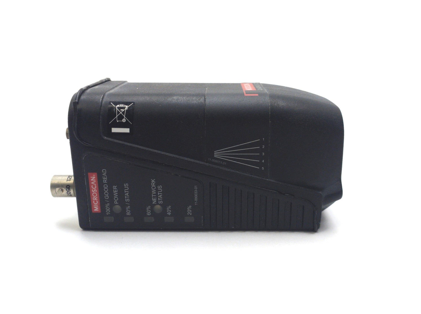Used Microscan FIS-6700-0015 Quadrus EZ Barcode Scanner Range: 2-10" 2x BNC 10-28VDC