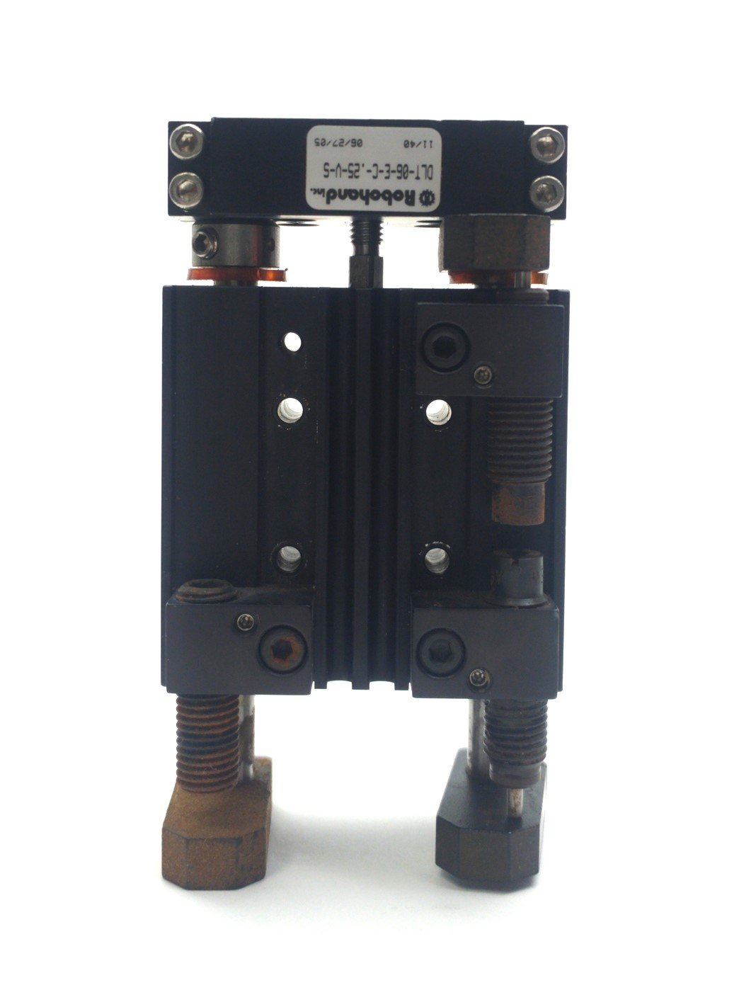 Used Destaco DLT-06-E-C-.25-V-S Robohand Block Thruster .25" Stroke 100PSI *Corrosion