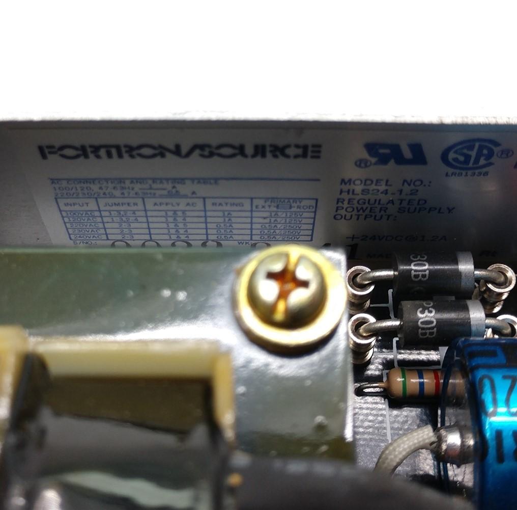 Used Fortron/Source HLS24-1.2 Power Supply In: 100/120/220/230/240VAC, Out: 24VDC