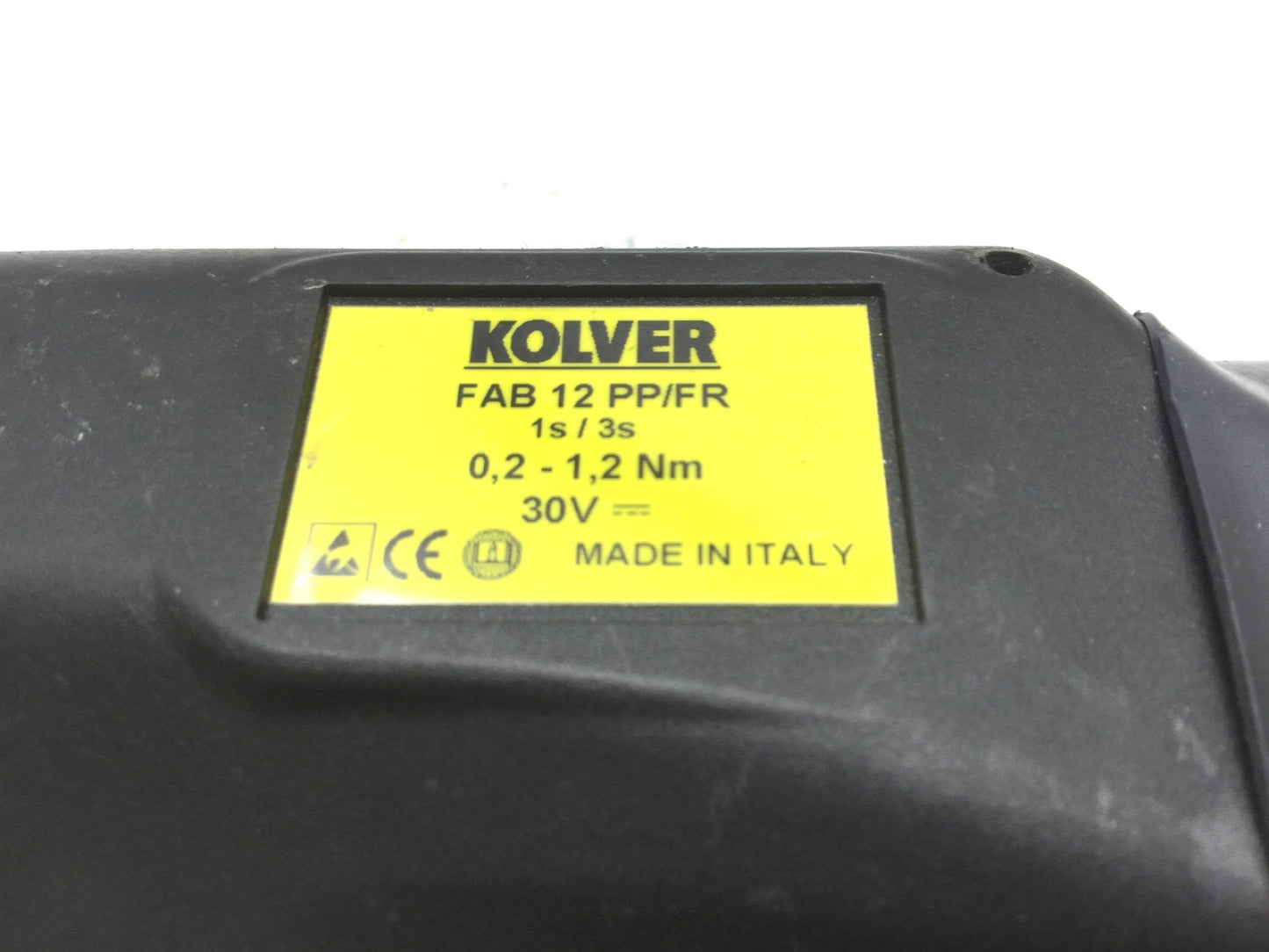 Used Kolver FAB12PP/FR Electric Torque Screwdriver Pistol Grip, 0.2-1.2Nm, 1000RPM