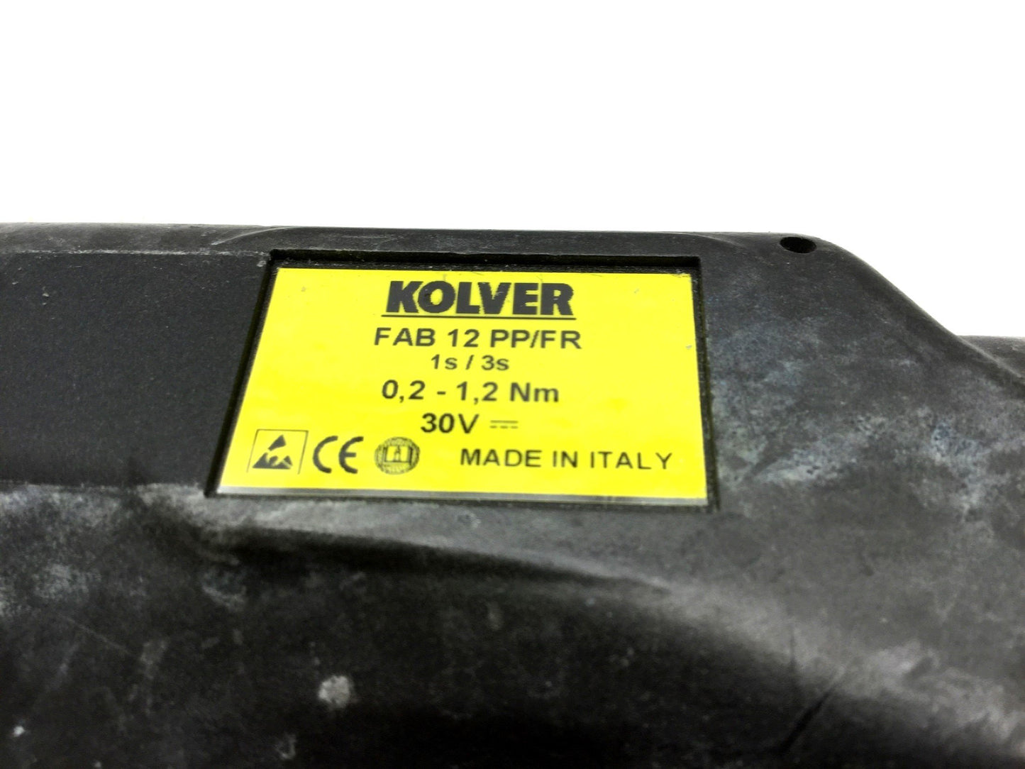 Used Kolver FAB12PP/FR Electric Torque Screwdriver Pistol Grip, 1000RPM, 0.2-1.2Nm