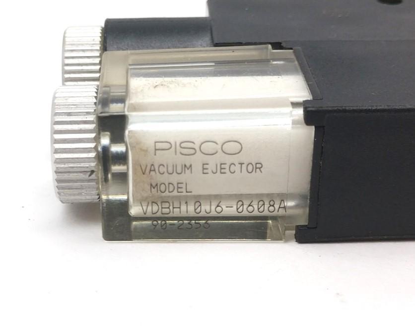 Used Pisco VDBH10J6-0608A Vacuum Ejector Solenoid Valve, Voltage: 24VDC, 6mm 8mm