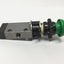 Used Bosch Rexroth 0820402025 Mechanical Directional Valve, 2/3, Green Pushbutton