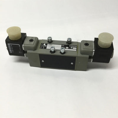 New – Open box Bosch Rexroth 0820024610 Directional Control Double Solenoid Valve, 24VDC Coils