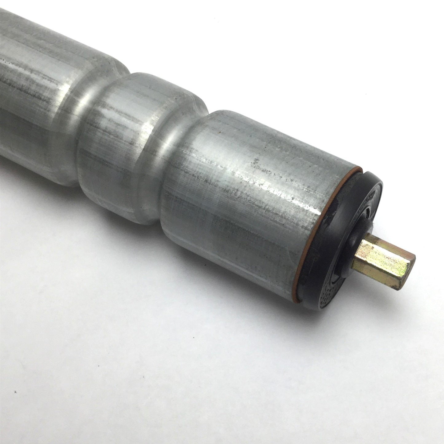 Used Interroll 90977 Roller Drive With Idler Pulley, 24VDC, Ratio: 24:1, 1.9" x 12"