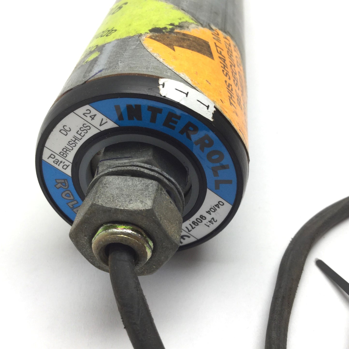 Used Interroll 90977 Roller Drive With Idler Pulley, 24VDC, Ratio: 24:1, 1.9" x 12"